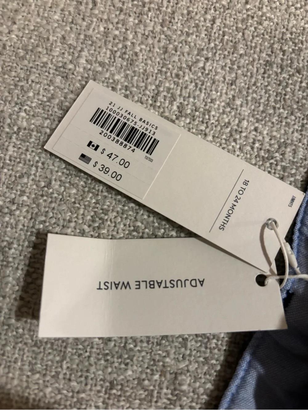 NWT Janie & Jack Navy Pants - Picture 3 of 7